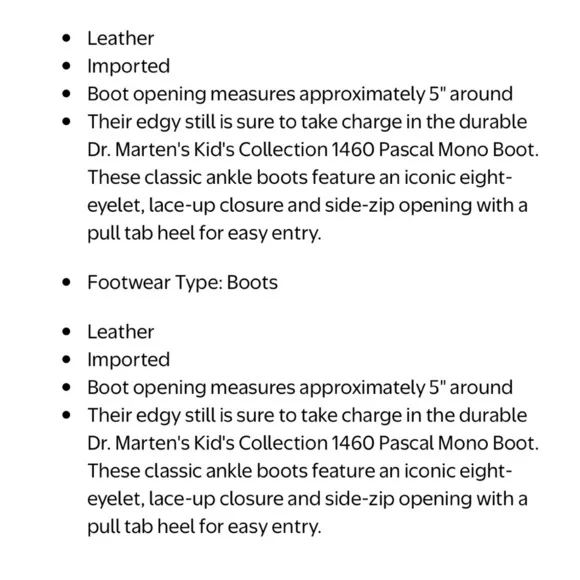 Dr Martens Pascal Moo Boots Black Leather Lace-Up Boots - Picture 16 of 16